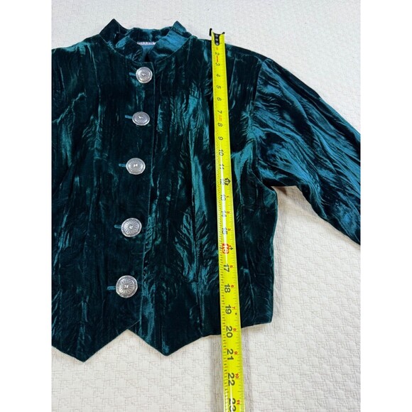 Vintage Miller Stockman Velvet Blouse Western‎ Bolero | Green | Size Medium - Picture 13 of 13